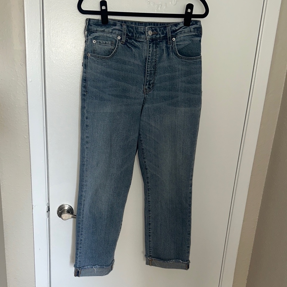 Pilcro Anthropologie The Vintage Straight Medium Wash Jeans size 30